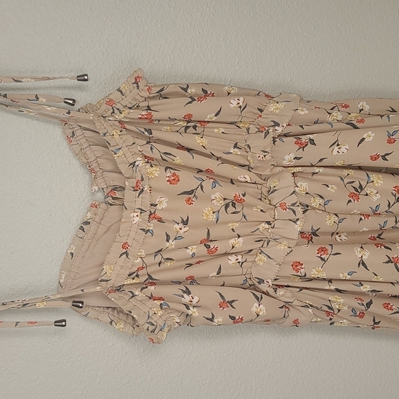 J.O.A. Floral Tie Shoulder Floral Dress Size Small - Picture 7 of 9